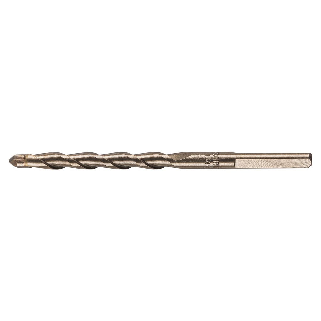 Broca para concreto de 1/4 x 4' en blister, Truper