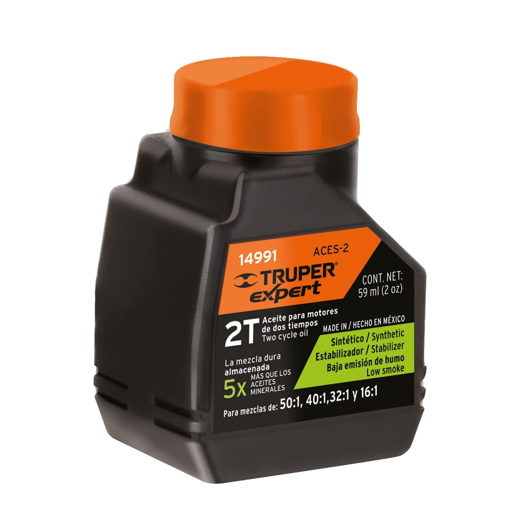 Aceite sintetico para motor de 2 tiempos, 60 ml