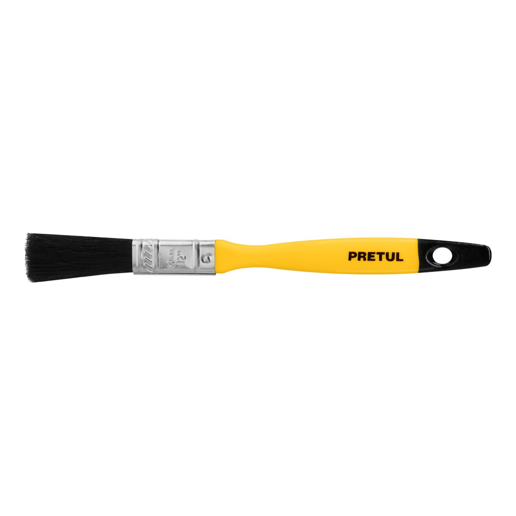 Brocha uso general de 1/2' con mango de plastico, Pretul