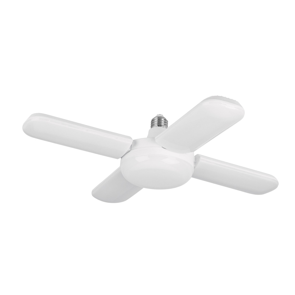 Lampara LED 40W tipo ventilador, 4 aspas ajustables, Volteck