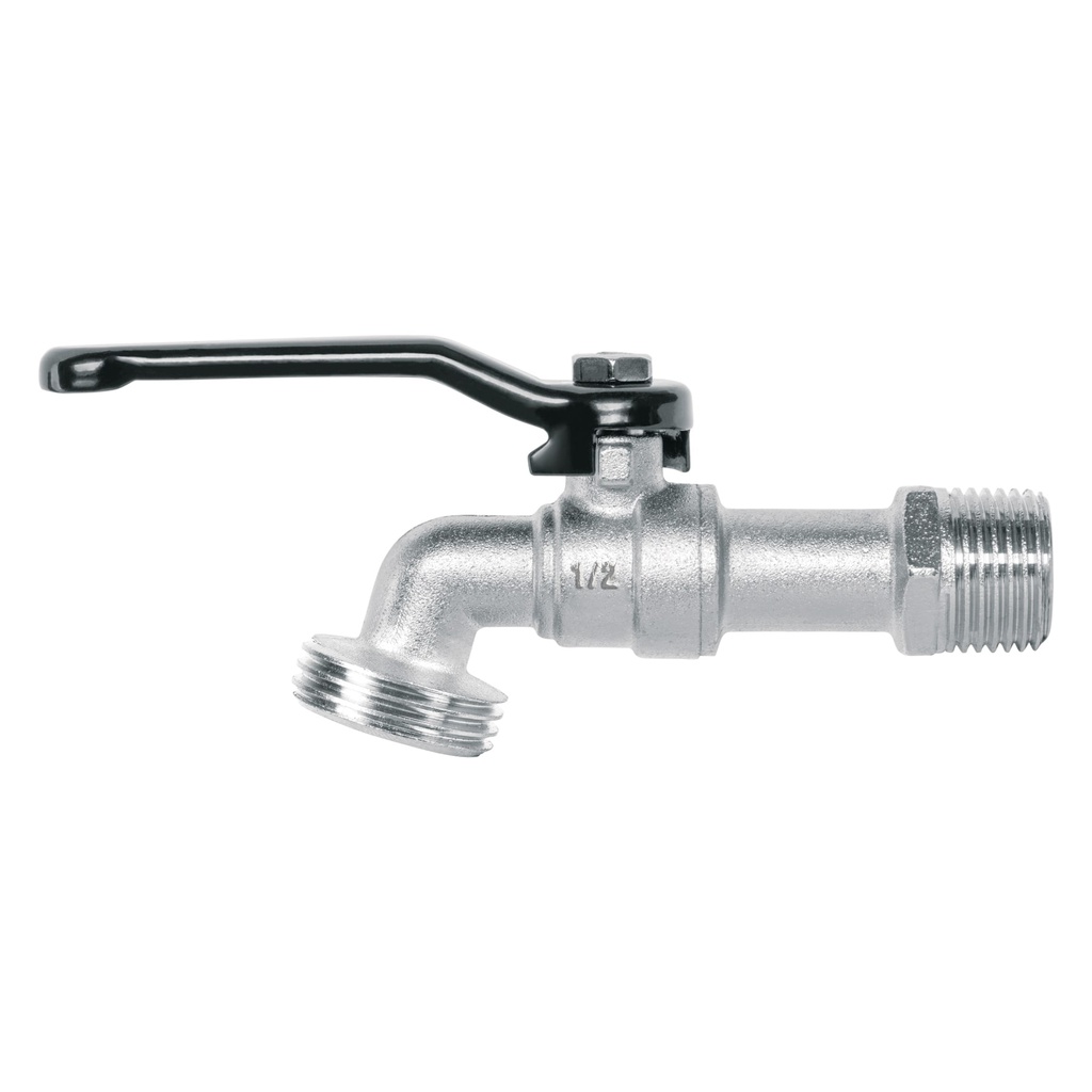 Llave de esfera de zinc 1/2', 110 g, s/adaptador, Pretul