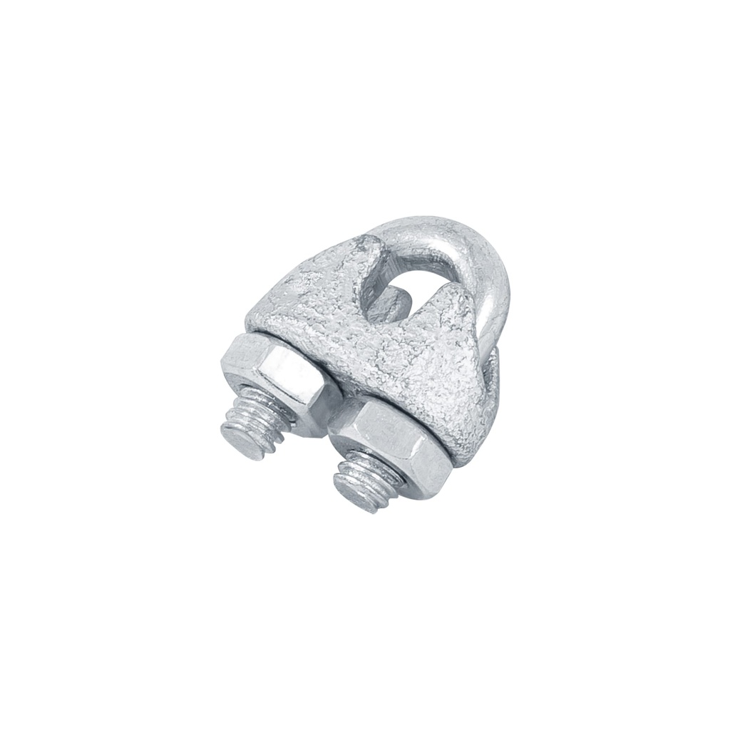 Blister c/2 nudos (perros) de hierro p/cable de 3/16', Fiero