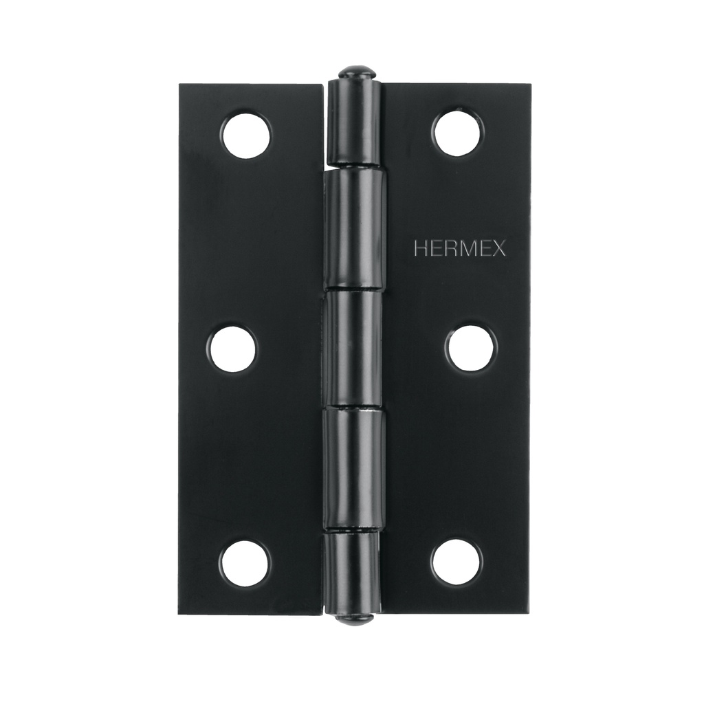 Bisagra rectangular 2-1/2' negra, Hermex