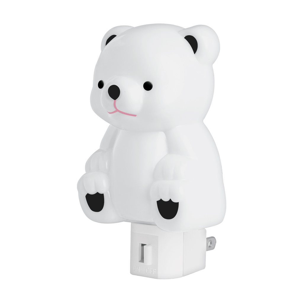 Luz de noche con lampara E12, oso, Volteck