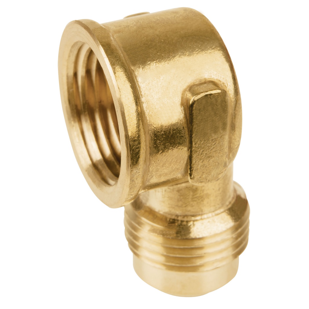 Codo para estufa a 90° de laton de 1/2 x 1/2', Foset