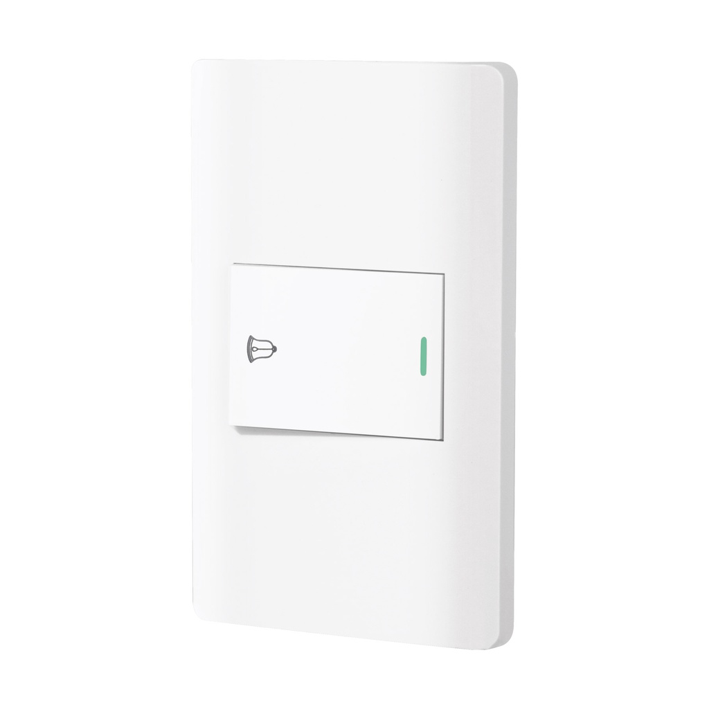 Placa armada blanca 1 interruptor de timbre 1.5 mod, Lisboa