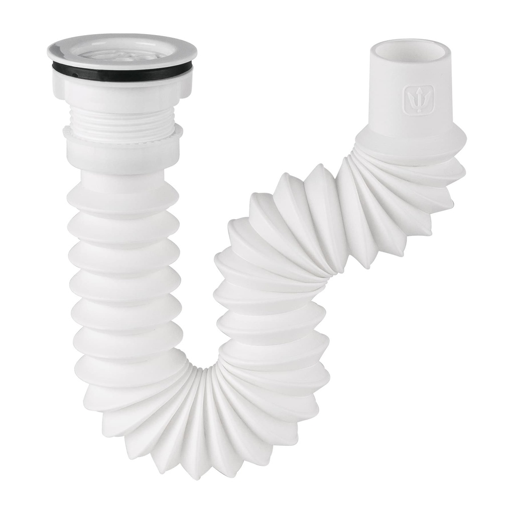 Cespol flexible 1 1/2', contra, polipropileno para fregadero