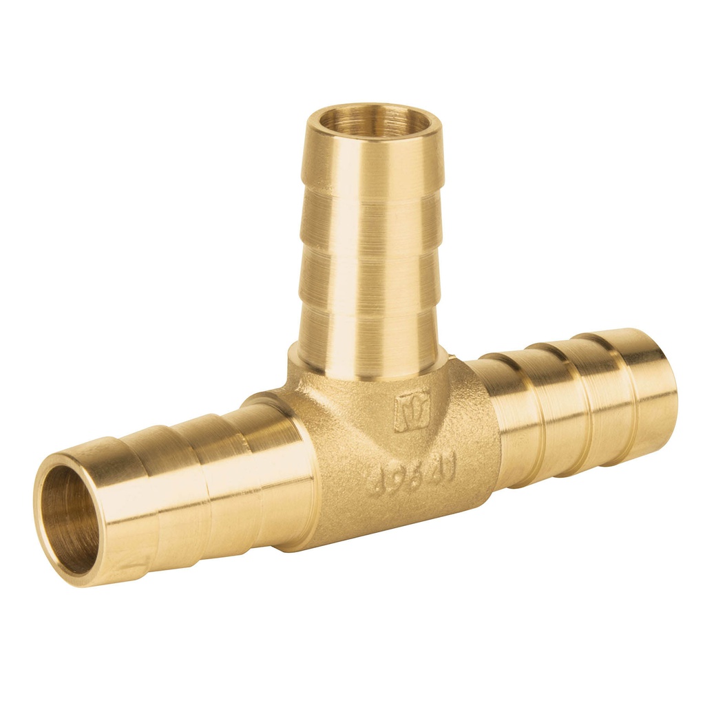 Tee insercion macho laton 1/2' para poliducto negro, Foset