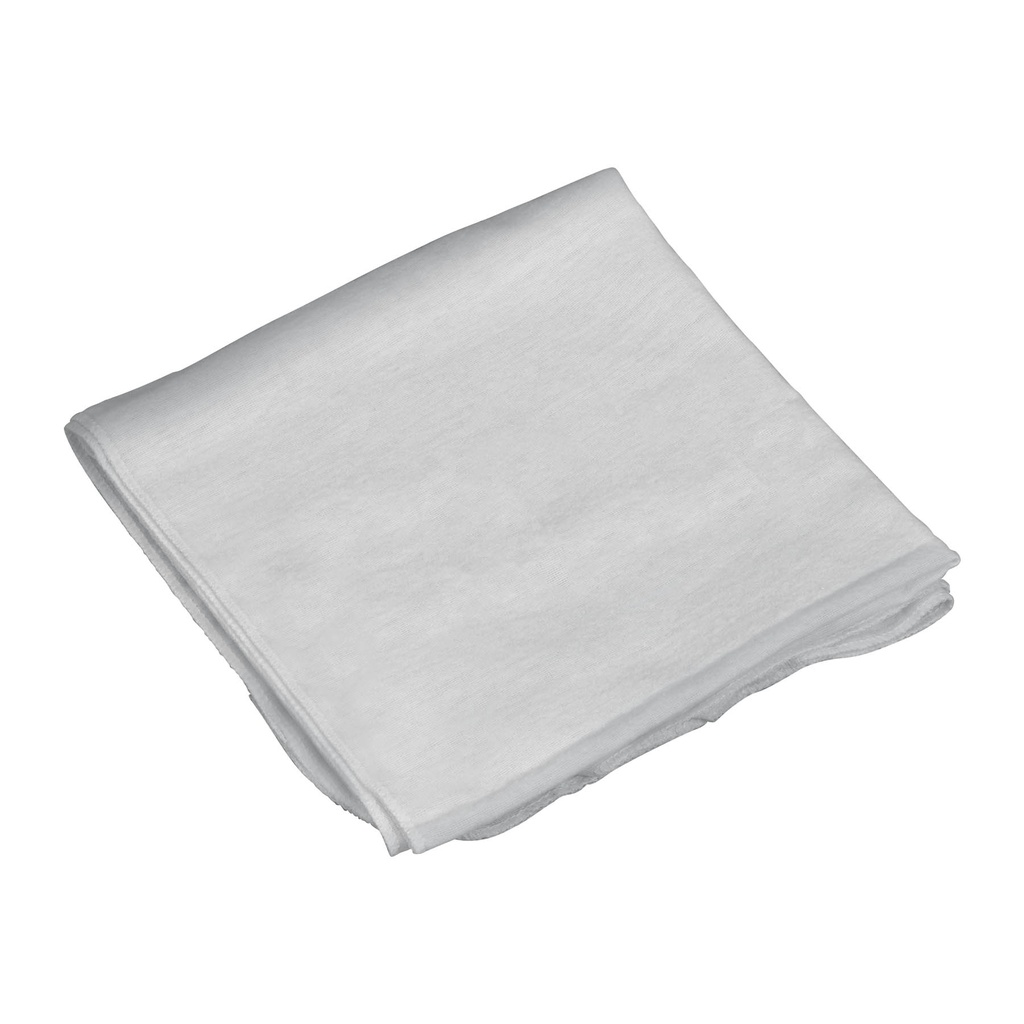 Franela blanca de algodon de 1 m, Klintek