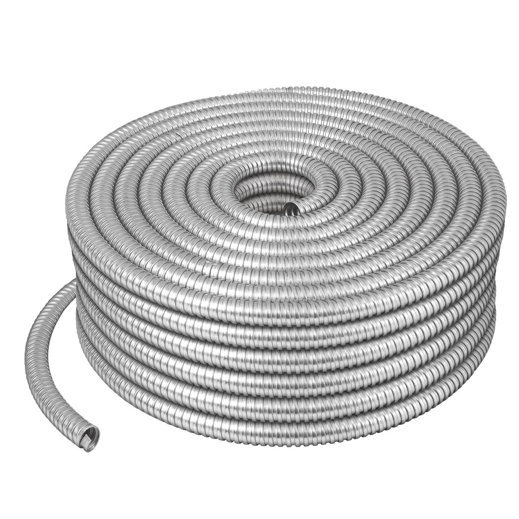 Rollo de 50 m de tubo flexible metalico de 1', Volteck