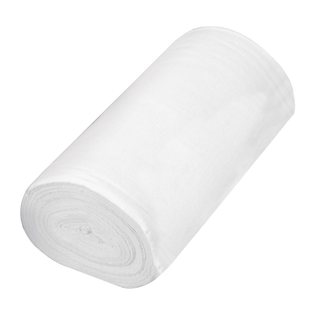 Rollo de 50 m de franela blanca de algodon, Klintek