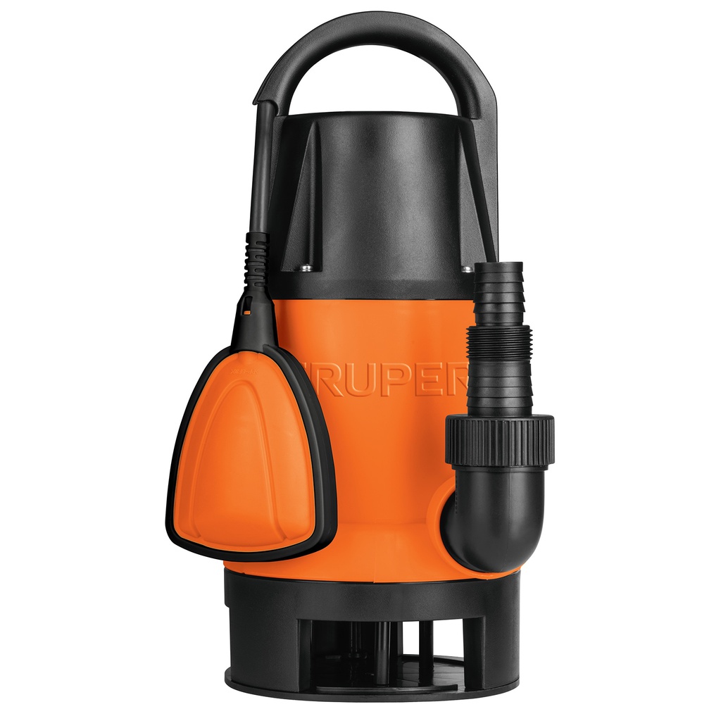 Bomba sumergible plastica, 1-1/2 HP para agua sucia, Truper
