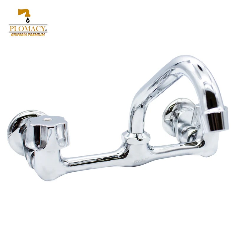 Mezcladora Fregadero de Pared 100% Laton cierre de Compresion Plomacy (PM9P)