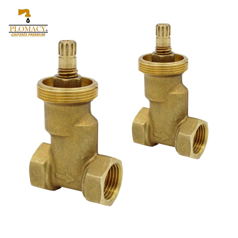 Juego de Llaves de Empotrar Roscables Sin Chapetones y Manerales Plomacy (EERCP)