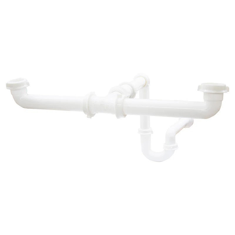 Salida Doble Tarja Ahorradora De Espacio Con Cespol-P (9952)