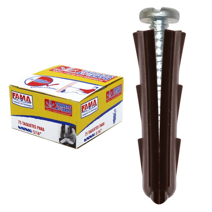 Cajita Con 100 Taquetes Avierto 1/4"  (9491)