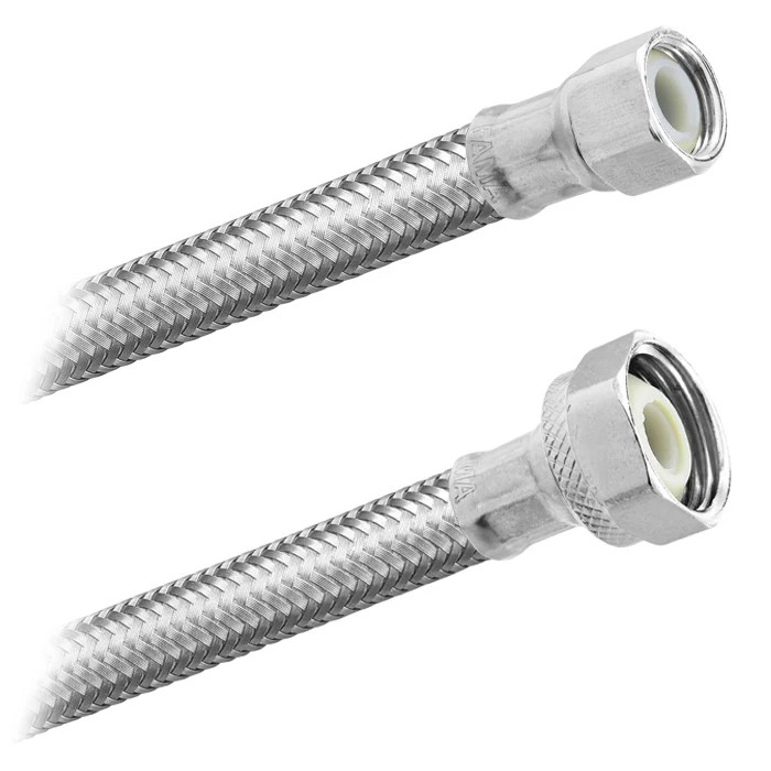 FamaFlex Premium Para  Agua Potable 3/8" COMP x 1/2" FIP x 40cm.-16"  (3521)