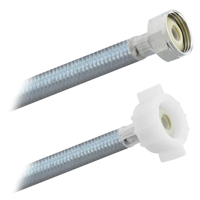 FamaFlex Poliacero Para Sanitario 7/8" FIP x 7/8" AM x 55cm.-22"  (3944)