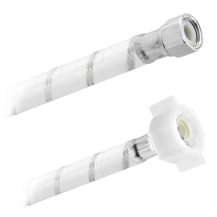 FamaFlex Poli-Acetal Para Agua Potable 3/8" COMP. x 1/2" AM x 40cm.-16"  (3925)