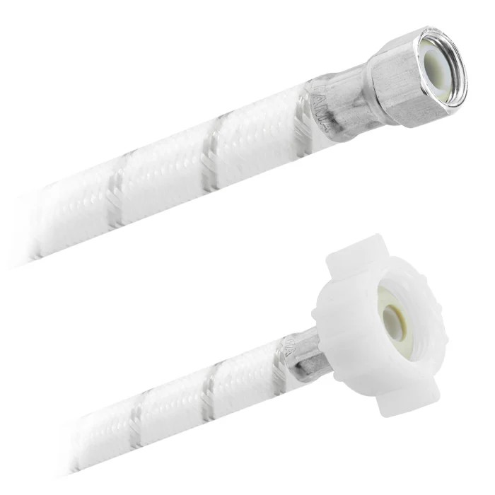 FamaFlex Poli-Acetal Para Sanitario 3/8" COMP. x 7/8" AM x 50cm.-20"  (3870)
