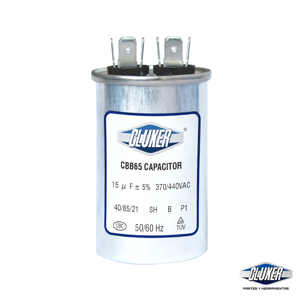 1 Capacitor De Trabajo 15mf, Dual 440-370vac, +-5%, 50/60hz