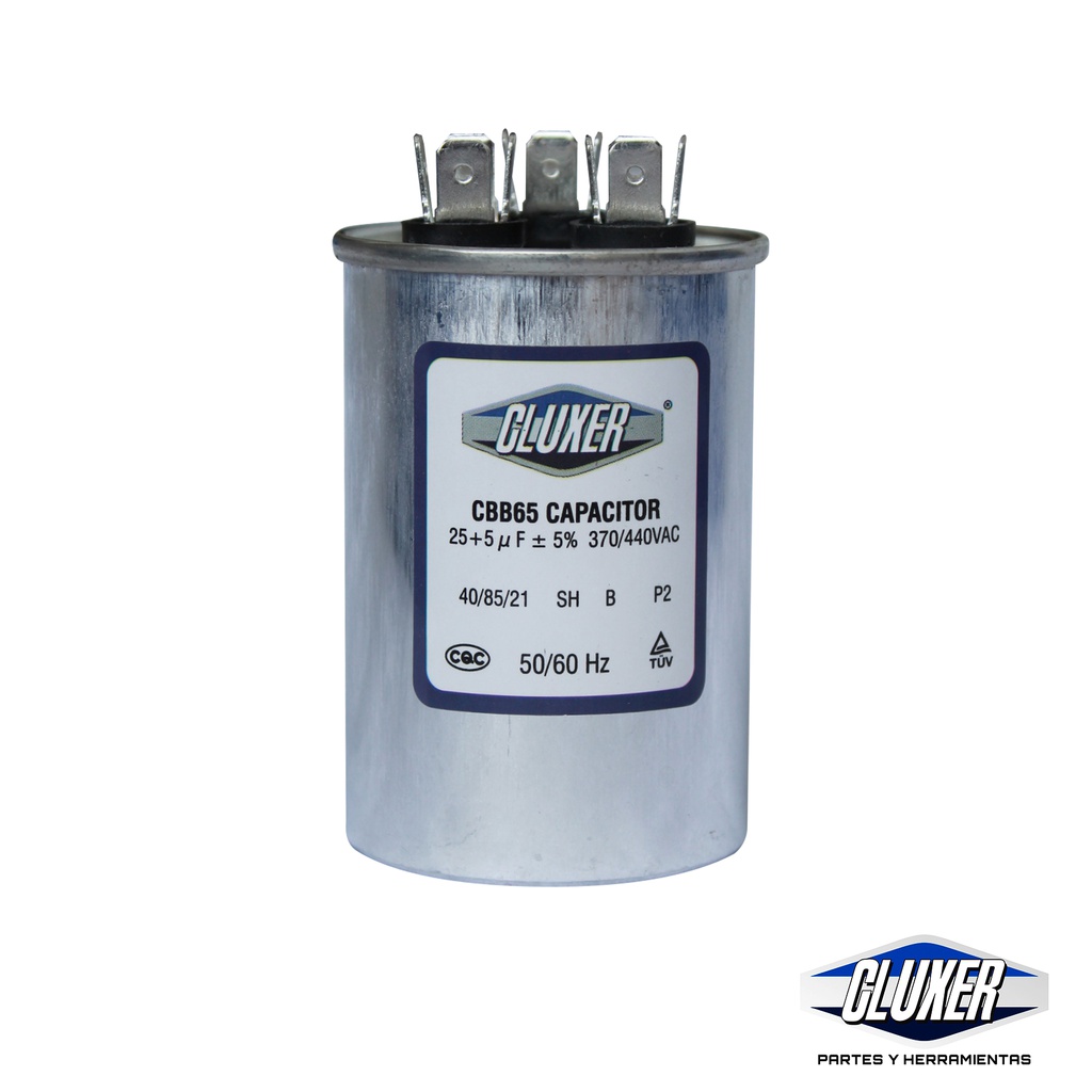 1 Capacitor De Trabajo 25/5mf, Dual-440vac-370vac 50/60hz