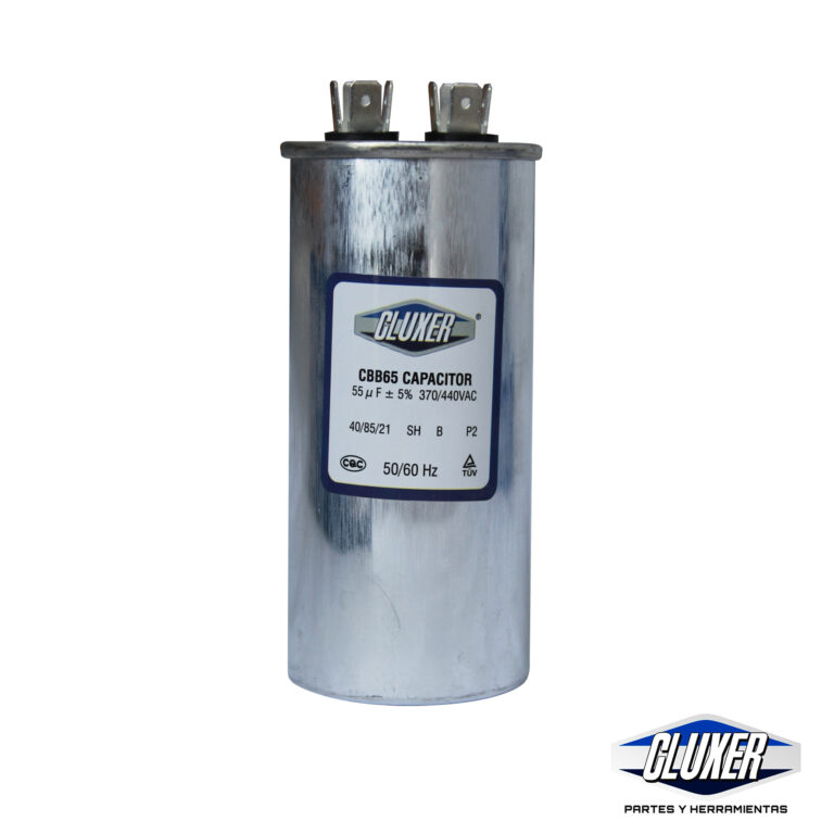 1 Capacitor De Trabajo 55mf, Dual 440-370vac +-5%, 50/60hz