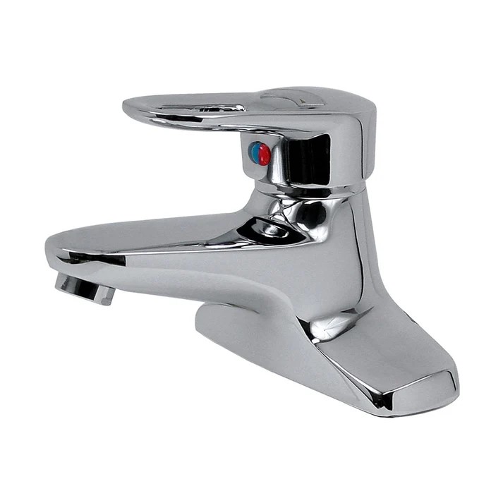 MEZCLADORA MONOMANDO P/LAV.4" CROM.CUERPO SOLIDO