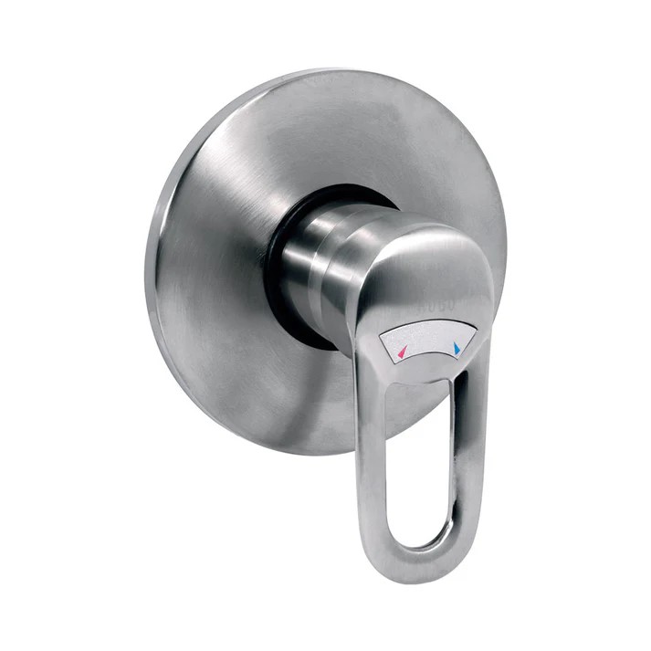 MEZCLADORA SATINADA MONOMANDO P/REG. Y TINA