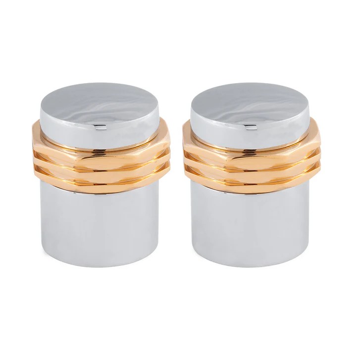 JUEGO MAN.HOLANDA P/LAV.ORO-CROMO ESTRIA "H"