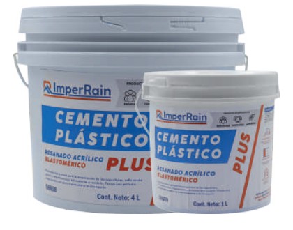 CEMENTO PLASTICO PLUS 4 LTS IMPERRAIN 