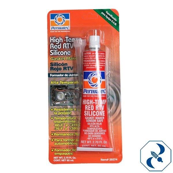 SILICON RTV ROJO  A.TEMP. 75gr.