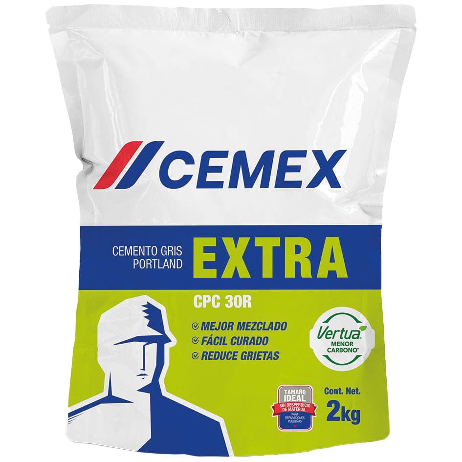 BOLSA CEMENTO EXTRA GRIS 2KG CPC30R CEMEX 40080097
