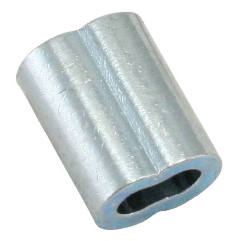 CASQUILLO DE ALUMINIO DOBLE 1/4"