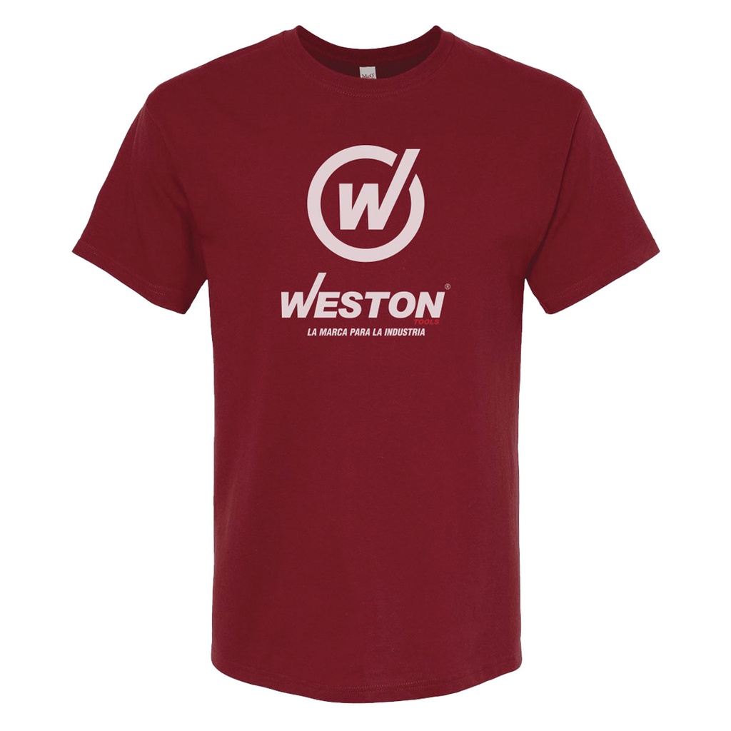 PLAYERA CUELLO REDONDO - COLOR CHERRY - TALLA CH