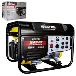 GENERADOR ELECTRICO A GASOLINA 3600W (INICIO MANUAL)