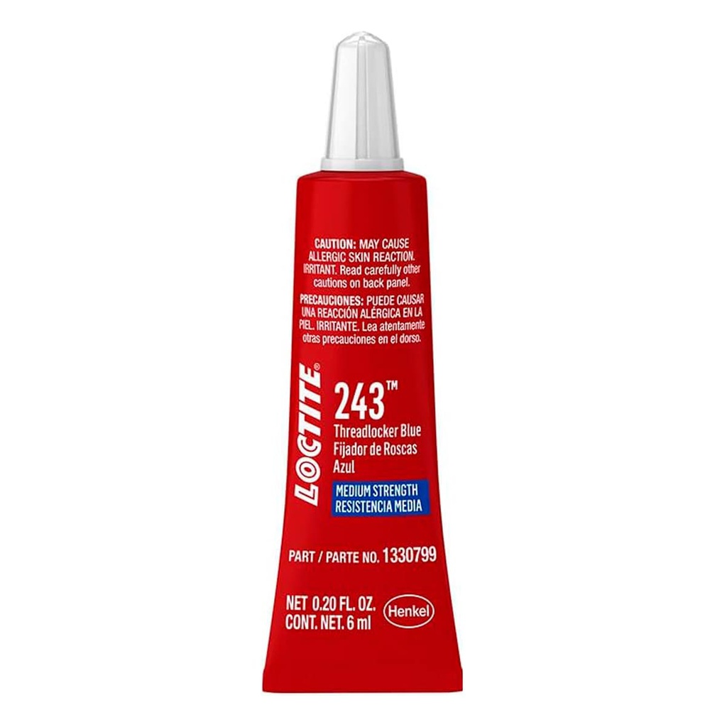LOCTITE 243 FIJADOR DE ROSCAS RESISTENCIA REMOVIBLE 6 ml