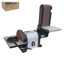 LIJADORA DE MESA BANDA 4" x 36" Y DISCO 8'' 2/3HP (500W) 110V