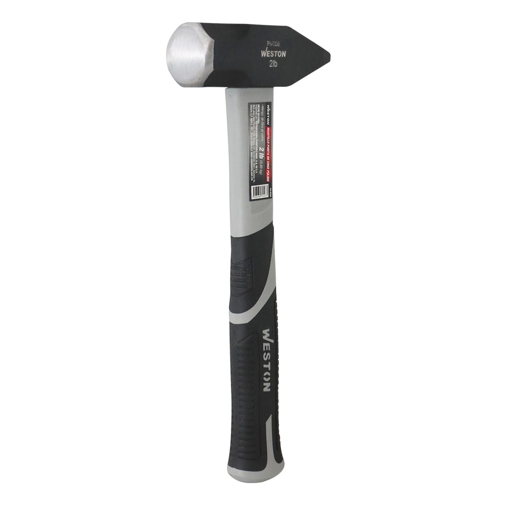 MARTILLO PUNTA DE CRUZ PULIDO 2 LB MANGO 11" DE FIBRA DE VIDRIO