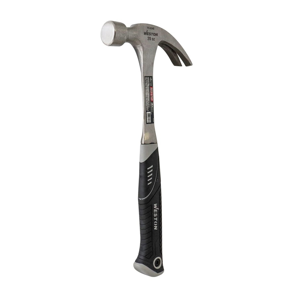 MARTILLO PULIDO FORJADO UÑA CURVA 20 OZ MANGO 13" DE FIBRA DE VIDRIO