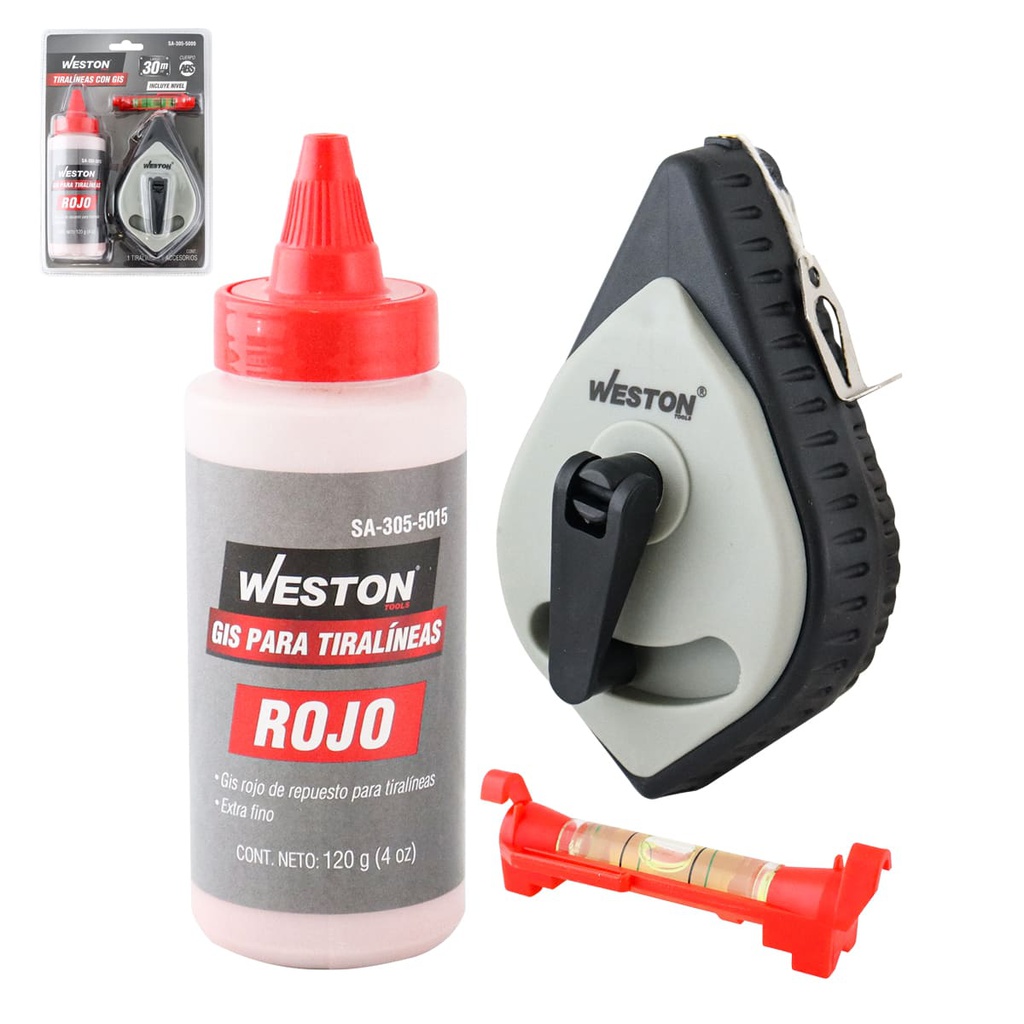 TIRALINEAS CON GIS ROJO CUERPO ABS
