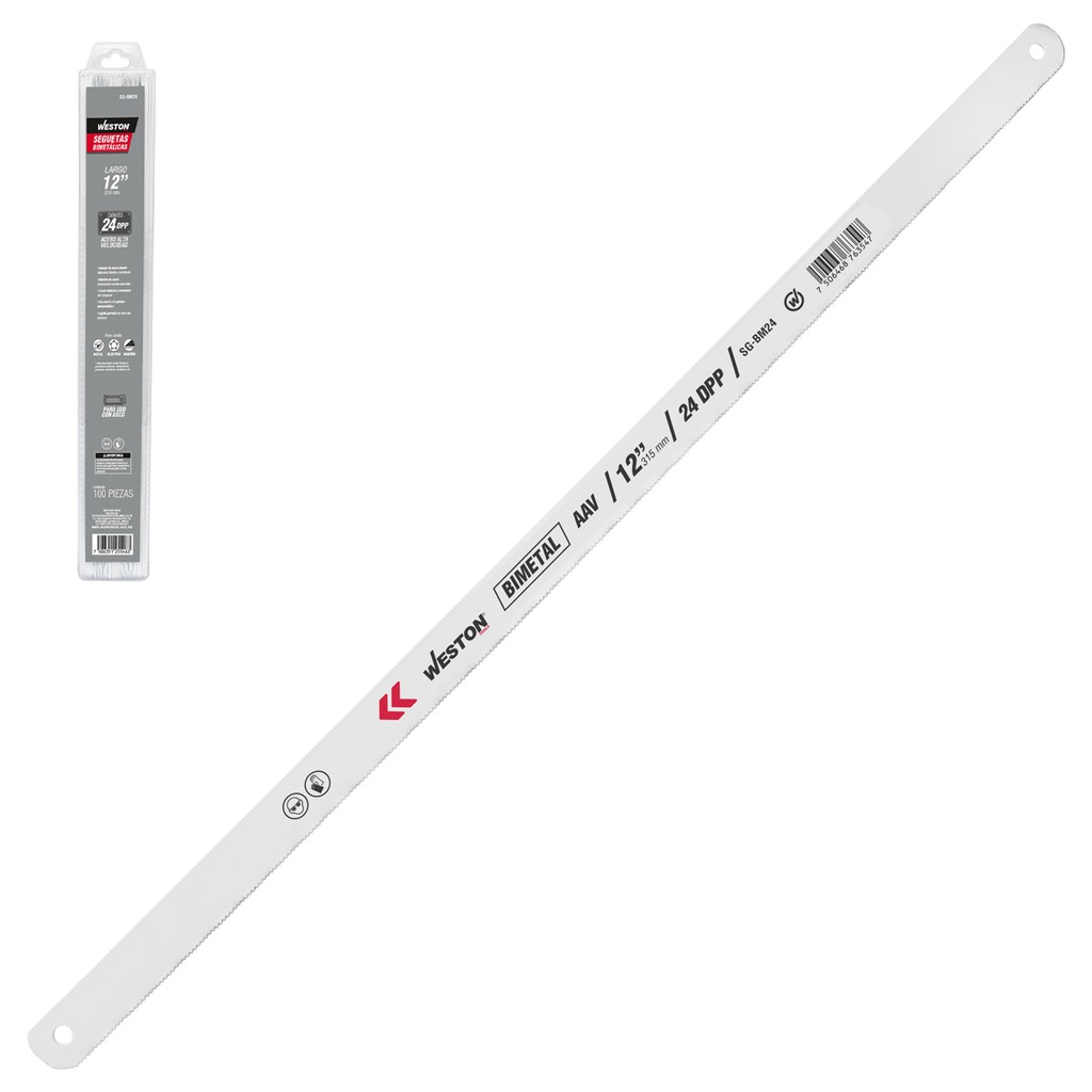 SEGUETA BIMETAL 24TPI  A.V. (Precio x pieza - Empaque c/100 pzas)