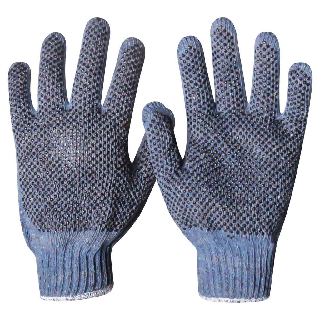 GUANTE ALGODON MULTICOLOR C/PUNTOS PVC UNITALLA