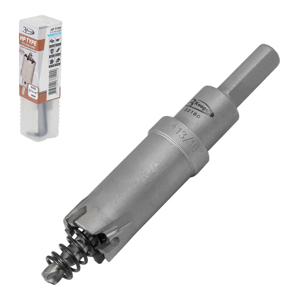 CORTADOR ANULAR TCT TIPO HP 13/16" ZANCO 3/8"