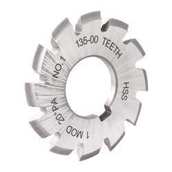 CORTADOR P/ENGRANE 20° MOD 2.75 JUEGO 8P            3 X 1"