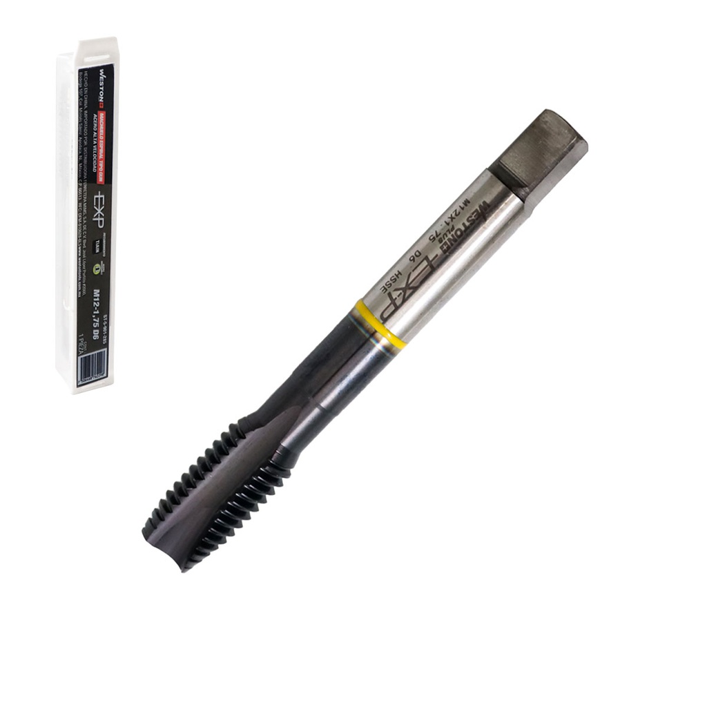 MACHUELO AAV C/TiALN TIPO GUN M12-1.75 P/ACERO INOX. WP EX-P