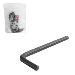 LLAVE HEXAGONAL L CORTA CrV  5MM  (PRECIO X PZA - EMPAQUE C/10 PZAS)