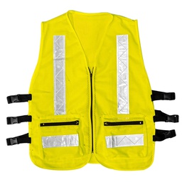 [ST-6-600-610] CHALECO MALLA ALTA VISIBILIDAD DE POLIESTER Y REFLEJANTE DE 2" AMARILLO - UNITALLA