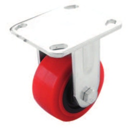 [Y-1051-100] RODAJA PU C/PP FIJA 4X2"