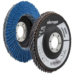 [Z-13627] DISCO LAMINADO ZIRCONIO 4-1/2" G60 AZUL (Precio x pieza - Empaque c/10 pzas)